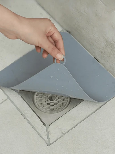 1 pieza Cubierta de drenaje de silicona, cubierta simple y blanca a prueba de olores para el drenaje del piso del hogar, adecuada para la decoración del baño, aplicable para la temporada de regreso a clases