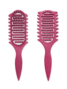 Cepillo definidor de rizos, cepillo para cabello rizado para rizos, ondas y espirales, definir, dar volumen, desenredar rizos de mujeres y niñas, reduce el tirón y el frizz del cabello