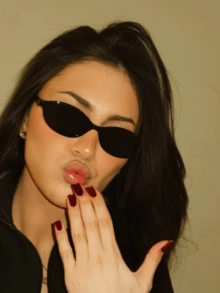 1 件女士复古椭圆形小框个性化塑料时尚眼镜，欧美 Ins 街头风格优雅户外时尚百搭装饰时尚眼镜，适合日常使用椭圆形色调