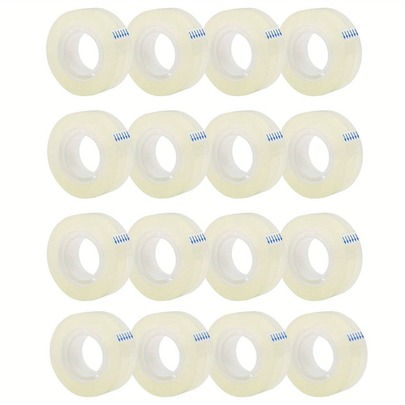 8/ 16pcs 3/ 4 "X 1000" Stationery Tape, Office Tape, DIY Packaging Tools, School Office Supplies.