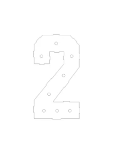 1piece Set Of Marquee Numbers, Light Up Numbers, Mosaic Numbers For Balloons, 73 Cm / 28.7inch LED Digital Frame, KT Panel, Numbers 0 To 9, Insert. KT Panel Support, Festive, Birthday And Christmas Decorative Lights,Birthday Decorations, - White - View 20