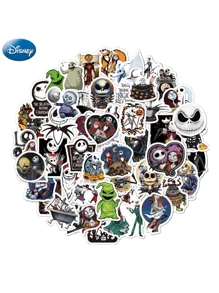 Disney 50张《圣诞夜惊魂》官方授权杰克和莎莉图案贴纸，可用于笔记本电脑、滑板、手机、滑板头盔、相框、水杯、吉他等，是生日礼物、DIY装饰品、母亲节礼物、送给父母的礼物、朋友派对生日礼物、时尚饰品等。 - GY-2023N11 - 查看 7