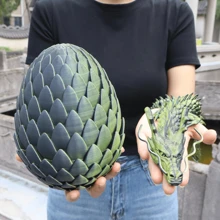 1pc 3D Printed Giant Scaled Dragon Egg + 23.62 Inch Large Decorative Item, Home Gift, Party Gift, Halloween & Christmas Gift, Fashionable Scaled Dragon Decor