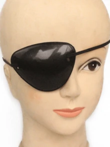 Parche de ojo de plástico decorativo para fiesta de disfraces de piratas, diseño de cíclope y calavera para Halloween - Multicolor - Ver 25