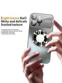 Brand New Luxury Titanium Color Phone Case, Compatible With Apple 16, 15, 14, 13, 12 And 11 Pro Max Plus Models, Supports Magnetic Wireless Charging, And Equipped With Shock-Resistant Glass Camera Lens Protection.