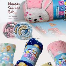 Baby Sleep Blanket Measuring 80x100cm 100% Polyester Microfiber Printed