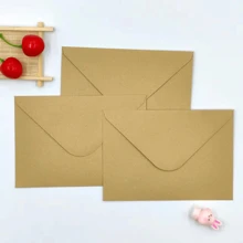 100 piezas de sobres de papel kraft en blanco de estilo minimalista, bolsillos rectangulares para oficina, invitaciones, invitaciones comerciales occidentales, bolsas de regalo para postales, envíos, carpetas, envoltorios de regalo, cartas de agradecimiento, sobres para cartas manuscritas