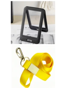 Portacarnet de estudiante transparente de doble cara sencillo - Funda de identificación transparente de doble cara - Ver 15