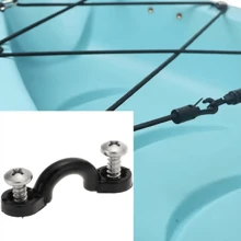 10 Piece Rope Buckle Kayak Seat Head Handle Buckle Screws Mount Lace-Up Kayak Rigging Kit Accessories