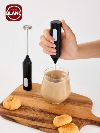 1 st. uppladdningsbar mjölkskummare automatisk handhållen skummaskin elektrisk mjölkskummare, perfekt kaffepresent, handhållen kaffeskummare för latte, handhållen elektrisk mjölkskummare för cappuccino, bulletproof kaffe, latte, fars dag examen födelsedag helgdag