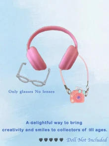 1/2/3PCS 17cm Doll Outfit Making Kit Compatible With Labubu - Adorable & Cool Styles /DIY Fashion Gift Set For Girls Kids & Friends /Cute Birthday Party Costumes, Stylish Easter Christmas Outfits (Doll Not Included) /Fun Music Festival & Summer Travel Role Play Accessories - Multicolor - View 16