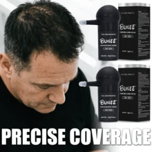 Bunee Hair Building Fibers 2 Pack With Spray Nozzle Instant Thickening Hair Powder For Immediate Volume And Full Coverage Physical Hair Enhancement - Nhiều màu - Xem 1