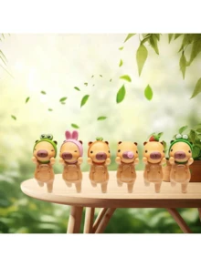 Capybara Blind Box Set, Decorative Toys, Model Car Decor, Birthday Gift, Phone Decor Doll, Handmade Fashion Doll (Random Delivery) - Multicolor - View 5
