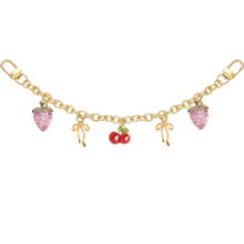 女士包包挂饰，包包链条挂饰，草莓包包装饰配件，樱桃装饰包包链条挂饰，包带延长链替换件，延长链装饰包带链条挂饰，手提包，斜挎包，单肩包，女士单肩包