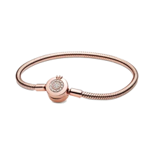 S925 Sterling Silver Cubic Zirconia Paved Heart & Snake Bone Bracelet, Suitable For DIY, Fashionable Jewelry Gift For Women