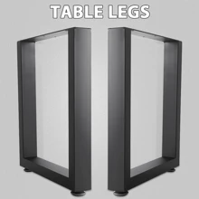 Lislark 2PCS Industrial Metal Table Legs Dining Bench Coffee Desk Furniture Stand Frame - Square 35*40cm - View 2