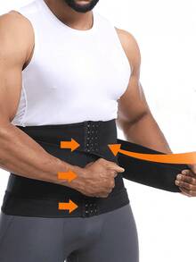 1 件男士腰部训练器，氯丁橡胶腹肌塑形器，减肥健身腰带，排汗增强运动腰部训练器，男女通用腰部训练器