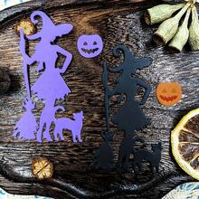 AHLGCAFT 金属切割模具，魔法巫师切割模具 DIY 纸卡工艺，用于切割薄片，贺卡工艺装饰，压花，家庭项目制作工具，碳钢模具 - 銀色 - 查看 10