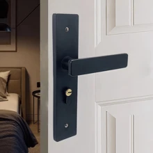 1pc Luxurious Beautiful Quiet And Beautiful Antique Style Door Lock Handle Set Door Handle Set Indoor Door Lock