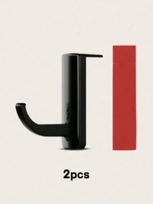 1 个耳机挂钩，适用于 PC 耳机、显示器、桌子、墙壁，紧凑而坚固的耳机支架提供安全支撑并节省空间，适用于学校用品，返校