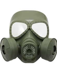 1pc Full Face Gas Mask, Real Person Cosplay Tactical Gear For Airsoft, Military Enthusiasts Halloween