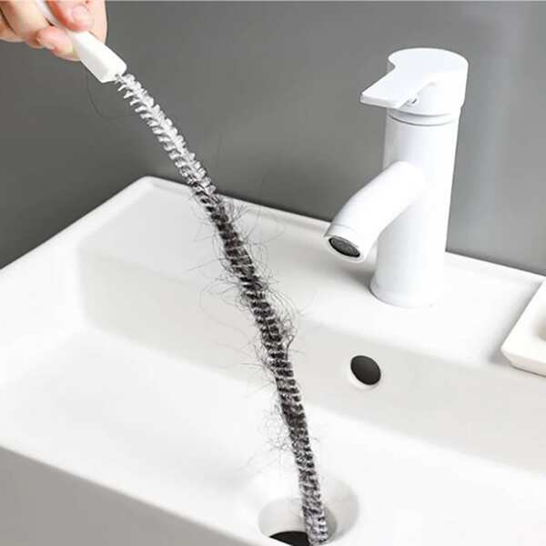 1 PC Pipe Dredging Brush Flexible Bathroom Hair Sewer Sink Cleaning Brush Bendable For Home Kitchen Sink Bathroom Hair Sewer