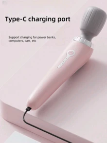 无线全身振动按摩器，硅胶按摩头，适用于颈部、背部、肩部、腰部、腿部和足部，女性专用按摩工具，适合作为节日礼物 - 彩色 - 查看 6