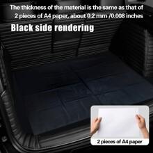 1pc Single Layer Thin Car Trunk Mat, Polyester Fiber Cargo Liner, Car Accessories Car Floor Mat Car Seat Cover, Lightweight And Easy To Carry