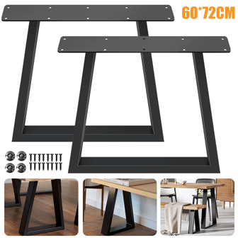 Lislark 2PCS Industrial Metal Table Legs Dining Bench Coffee Desk Furniture Stand Frame
