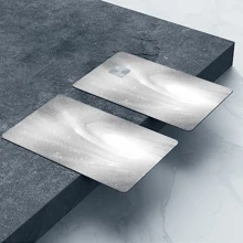 4 件/2 件/1 件亮面奶油色信用卡薄乙烯基贴纸，无残留，适用于信用卡、借记卡、交通卡、钥匙卡和银行卡，防水、防刮、防滑，适用于学校用品，返校