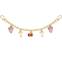 女士包包挂饰，包包链条挂饰，草莓包包装饰配件，樱桃装饰包包链条挂饰，包带延长链替换件，延长链装饰包带链条挂饰，手提包，斜挎包，单肩包，女士单肩包