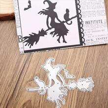 AHLGCAFT 金属切割模具，魔法巫师切割模具 DIY 纸卡工艺，用于切割薄片，贺卡工艺装饰，压花，家庭项目制作工具，碳钢模具 - 銀色 - 查看 7