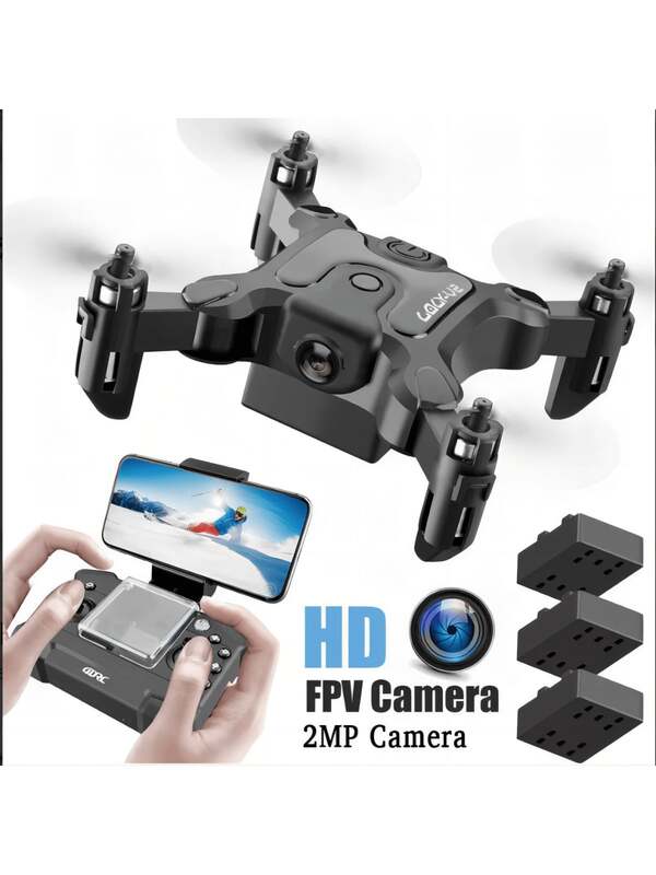 4DRC Mini Drone With Camera For Beginner Adults, FPV Drone Beginners RC Foldable Live Video Quadcopter,App Control,3D Flips And Headless Mode,One Key Return,Altitude Hold,2~4 Modular Batteries