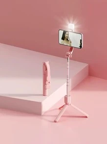 Perche à selfie Bluetooth : Perche à selfie trépied extensible pour téléphones - Portable, télécommandée et pliable pour voyager ! Compatible avec les smartphones /Android pour les vacances d'été, les voyages, les activités de plein air, la diffusion en direct. Trépied