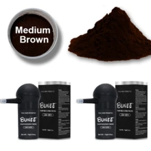 Bunee Hair Building Fibers 2 Pack With Spray Nozzle Instant Thickening Hair Powder For Immediate Volume And Full Coverage Physical Hair Enhancement - Nhiều màu - Xem 15