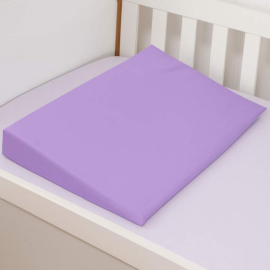 BABY MARATHON Anti-Reflux Pillow For American Crib And Bed, Ramp Filling + 1 Pillowcase - 中紫紅色 - 查看 1