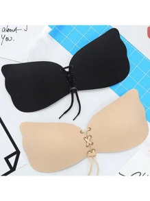 2 对粘性胸罩，露背无肩带胸罩聚拢，粘性隐形提升胸罩，婚礼聚拢胸罩，适合露背无钢圈晚礼服﻿ - 彩色 - 查看 23