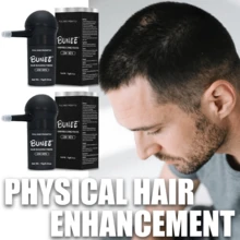 Bunee Hair Building Fibers 2 Pack With Spray Nozzle Instant Thickening Hair Powder For Immediate Volume And Full Coverage Physical Hair Enhancement - Nhiều màu - Xem 2