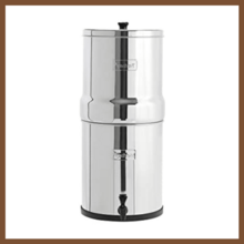 Big  Gravity-Fed Stainless Steel Countertop Water Filter System 2.25 Gallon With 2 Authentic Black  Elements Bb9-2 Filters - 11 - 查看 1