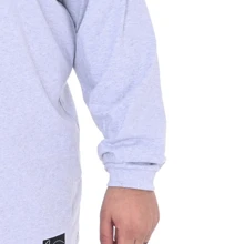 Men's Jesus Keeps Promises Plus Size Long Sleeve 100% Cotton T-Shirt - Grey - View 4