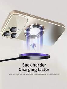 Brand New Luxury Titanium Color Phone Case, Compatible With Apple 16, 15, 14, 13, 12 And 11 Pro Max Plus Models, Supports Magnetic Wireless Charging, And Equipped With Shock-Resistant Glass Camera Lens Protection.