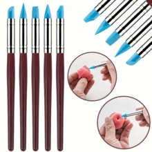 41pcs Pottery Tool Set, Clay Carving Knife Line Drawing Brush Embossing Shot Stick Silicon Dot Pen
