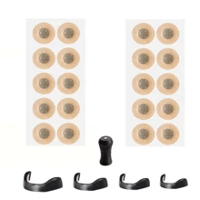 30 piezas/60 piezas Dilatador de nariz magnético negro, diseño magnético resistente, clip nasal ergonómico, sin presión y cómodo, doble refuerzo de la adsorción magnética y el clip nasal, liviano y portátil, reutilizable, ajuste flexible, alivia efectivamente la congestión nasal, mejora la suavidad de la respiración, adecuado para deportes y ejercicios