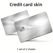 4 件/2 件/1 件亮面奶油色信用卡薄乙烯基贴纸，无残留，适用于信用卡、借记卡、交通卡、钥匙卡和银行卡，防水、防刮、防滑，适用于学校用品，返校