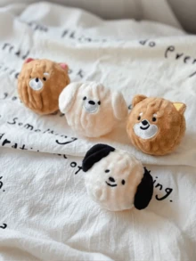 Squeaky Dog Chew Toy - Puppy-Shaped Bouncing Ball With Spikes For Teeth Cleaning, Interactive Pet Toy For Small Dogs (Poodle/Bichon) & Cats - Multicolor - View 7