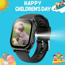 ERUN 31 Games Smart Children's Watch HD Full Touch Screen Outdoor Flashlight Alarm Clock Audiobook Recording Video Pedometer Calculator Music DIY Wallpaper Photography Children's Day, Ay, Boy/Girl Birthday Gift