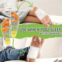 100片艾草、姜油、竹炭深层清洁足贴，天然成分足部护理贴，有效促进足部健康，缓解压力，中药 - 白色 - 查看 8