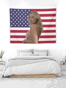 1 件定制挂毯，定制旗帜，定制英国国旗、德国国旗、法国国旗、美国国旗、西班牙国旗、意大利国旗，可印制任何照片或图像，色彩丰富，用途广泛，经久耐用，装饰性强，可重复使用，透气，精致时尚，品质上乘，个性化礼品，适用于花园、花园装饰、卧室装饰。