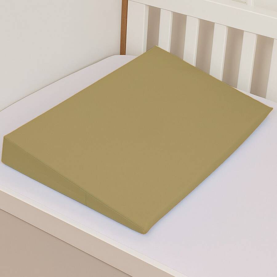 BABY MARATHON Anti-Reflux Pillow For American Crib And Bed, Ramp Filling + 1 Pillowcase - 米色 - 查看 1