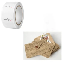 20 piezas/paquete Sobres de papel artesanal con diseño retro impreso, ideal para el regreso a clases - 20 piezas - Ver 7